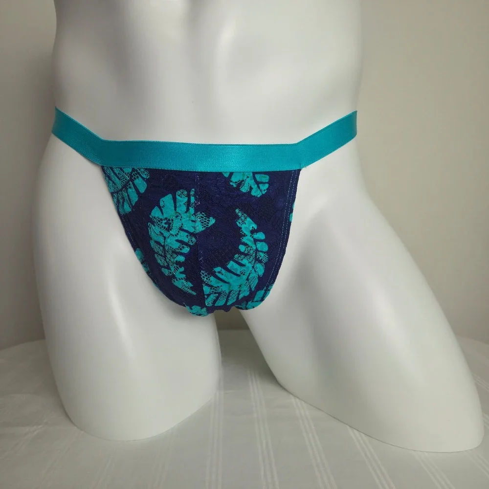 Cosabella Never Say Never Lace Mid-Rise Men's Thong Stretch Italian Underwear
